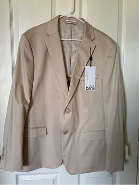 Bar III Beige Two-Button Men's Blazer